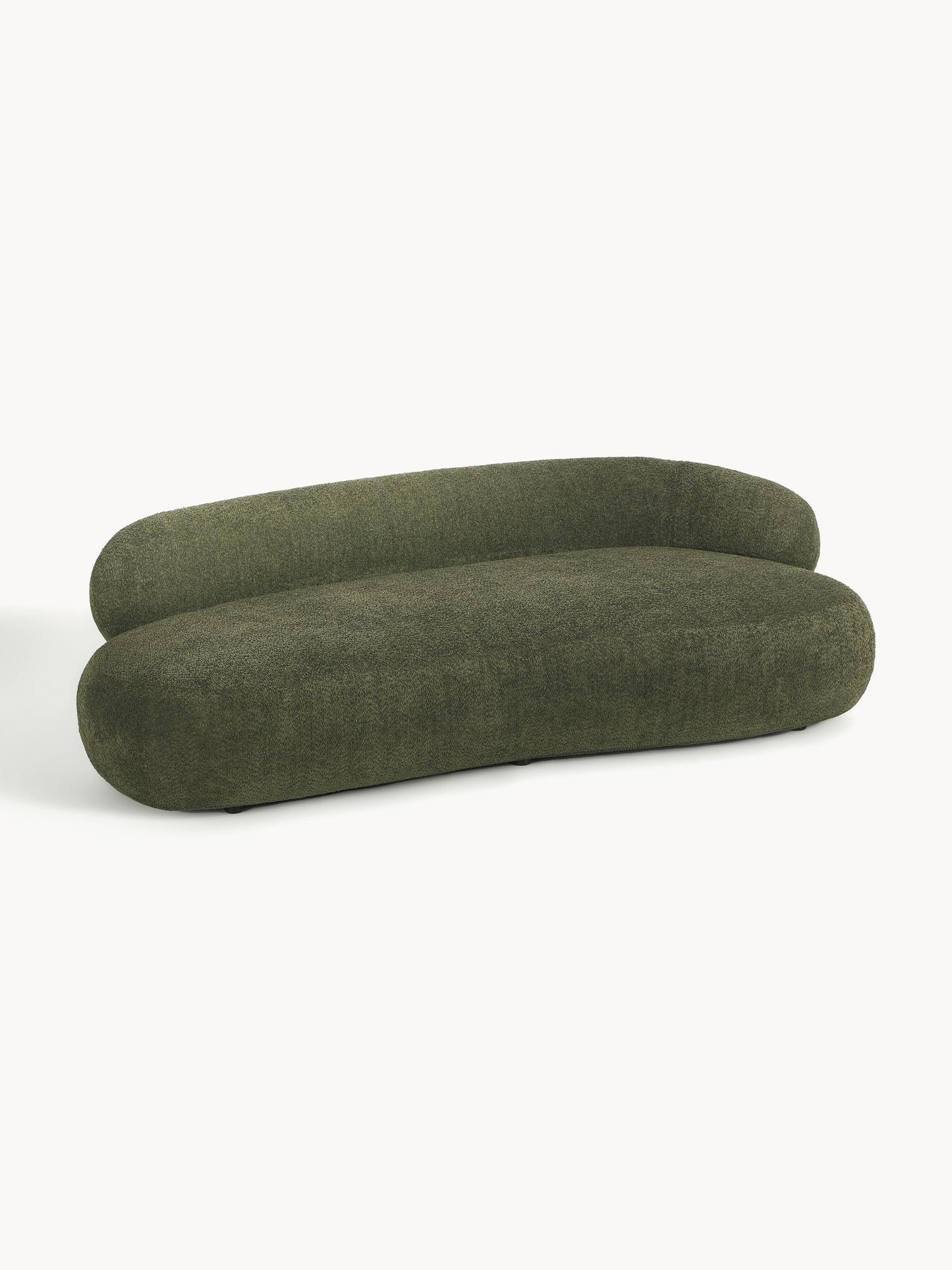 Warehamy Alba 3-Seater Teddy Bouclé Sofa