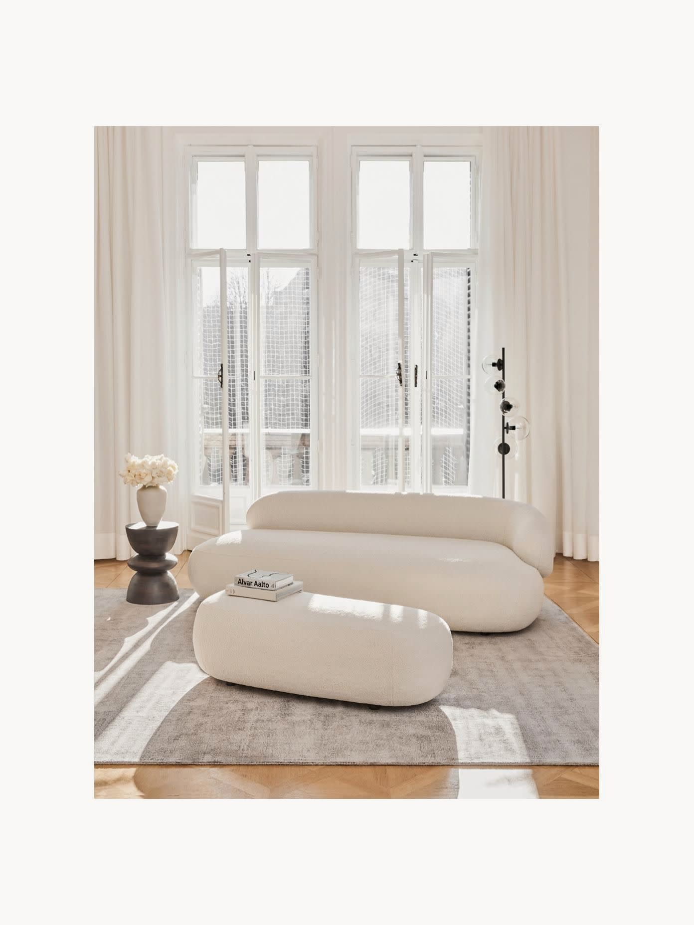 Warehamy Alba 3-Seater Teddy Sofa