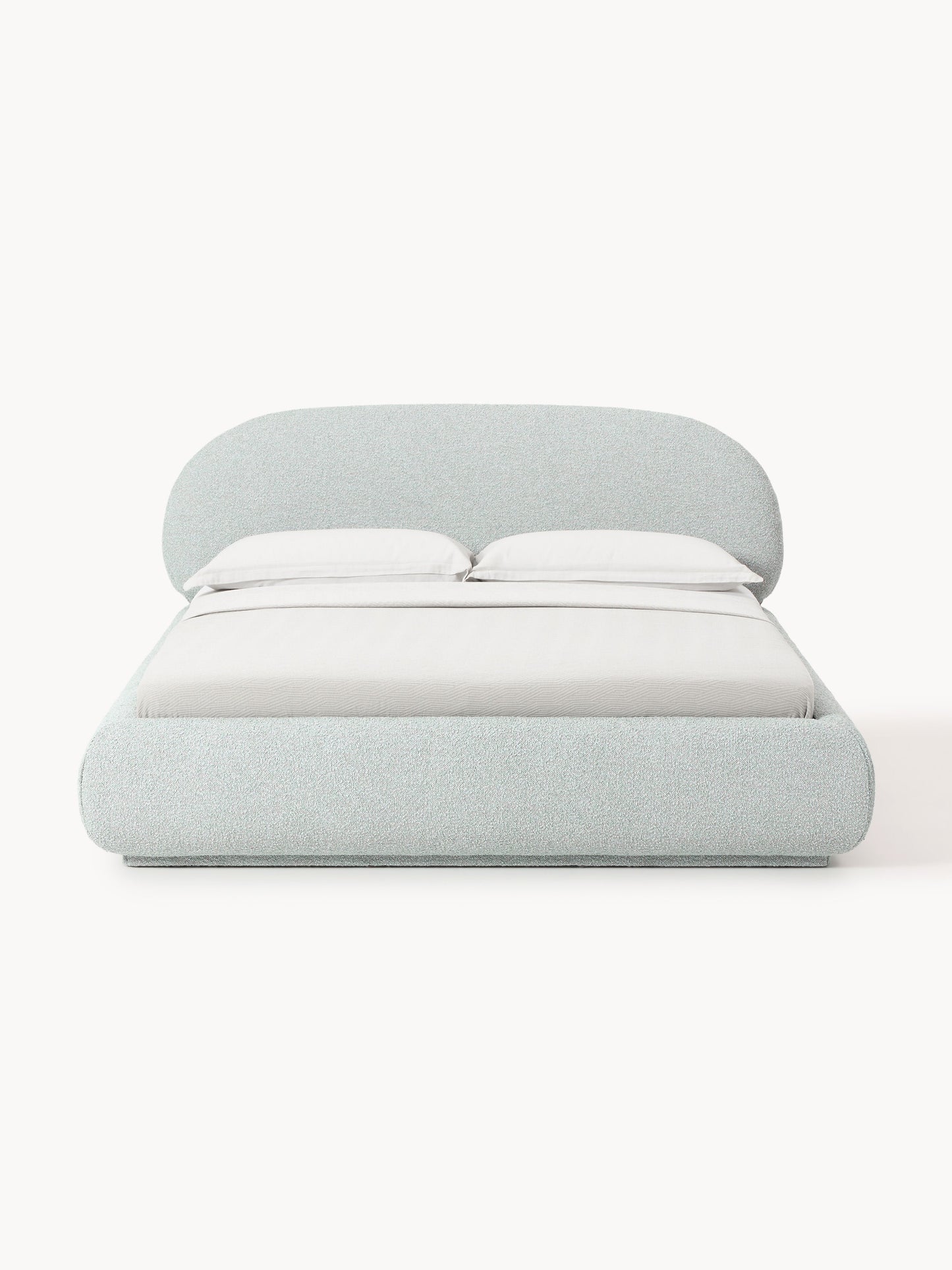 Warehamy Alba Upholstered Bouclé Bed