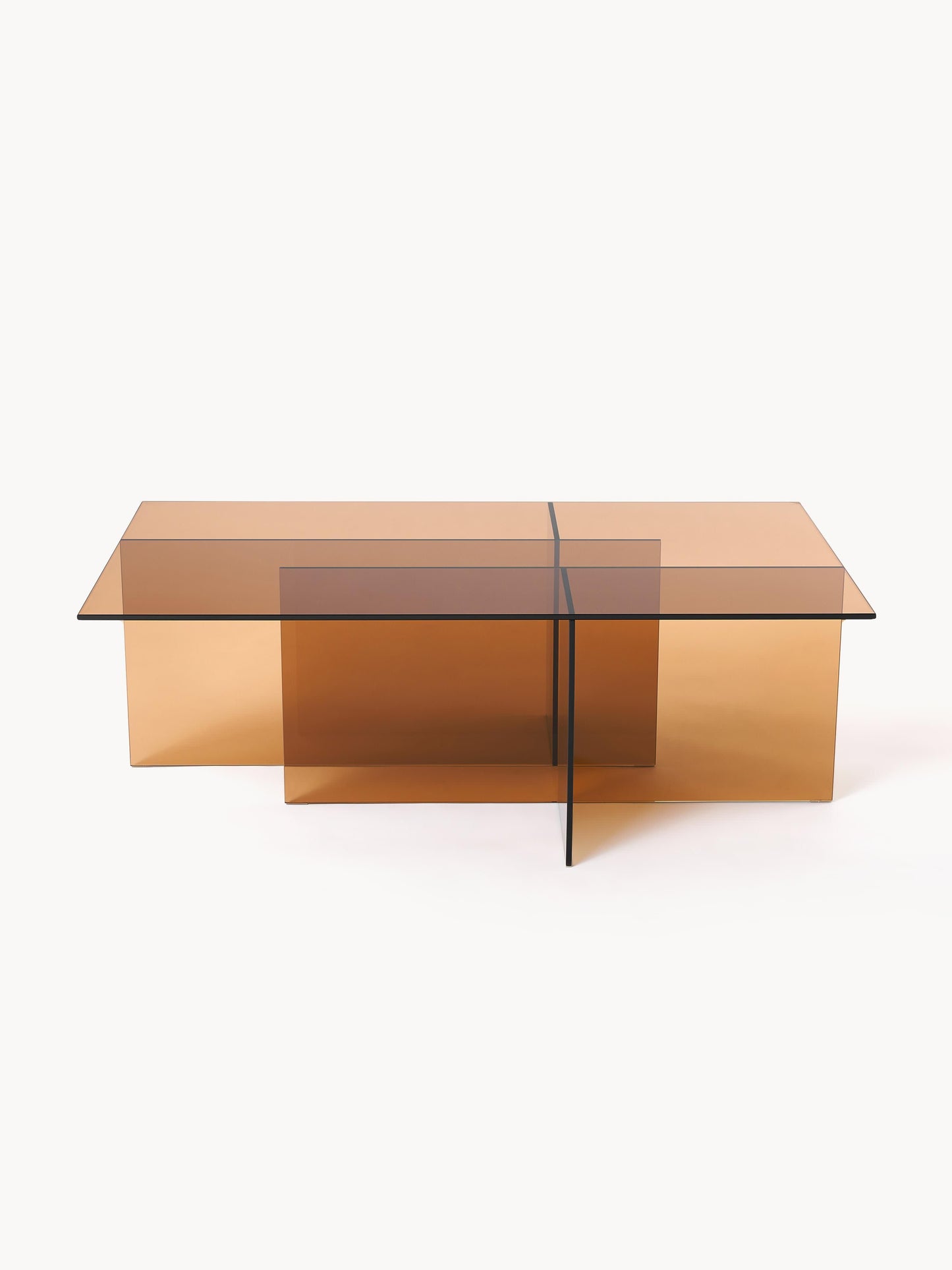 Warehamy Anouk Glass Coffee Table (W 102 cm)