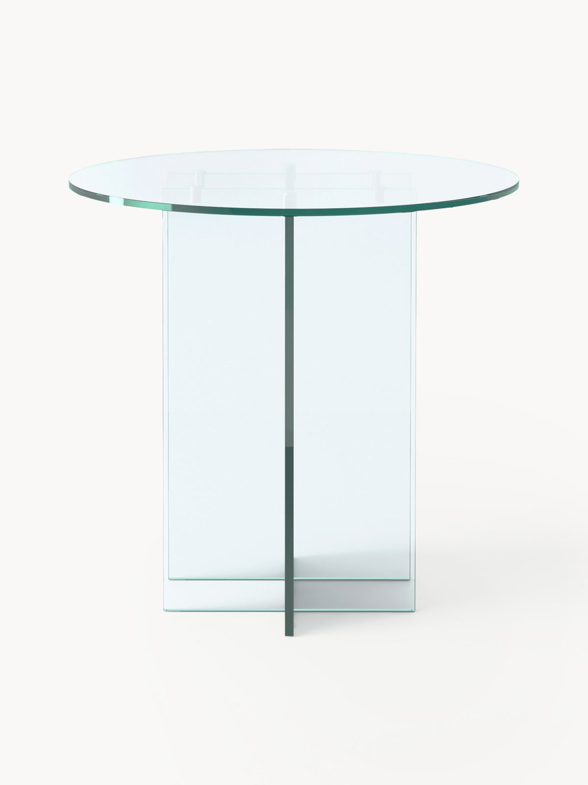 Warehamy Anouk Glass Round Dining Table, in Various Sizes