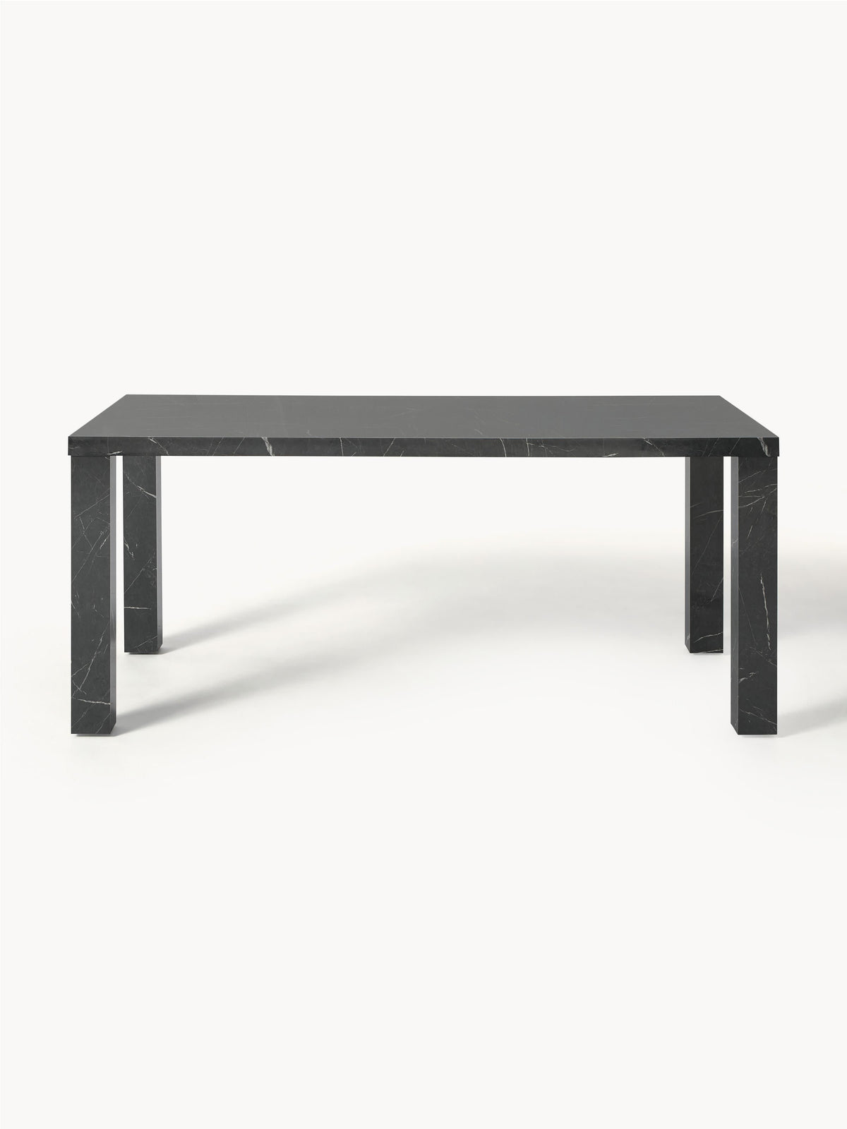 Warehamy Carl Marble-Look Dining Table, Size 180 x 90 cm