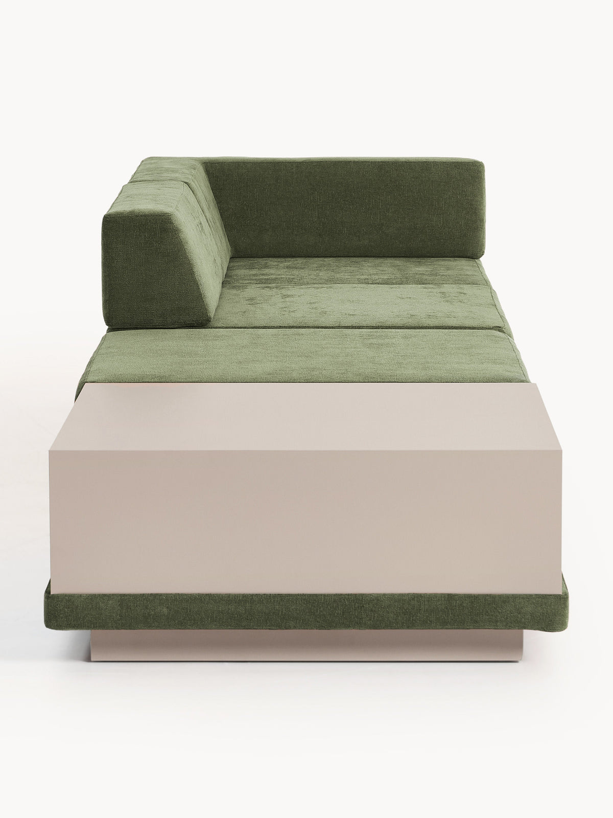 Warehamy Colin Modular Sofa, 4-Seater, with Coffee Table & Ottoman