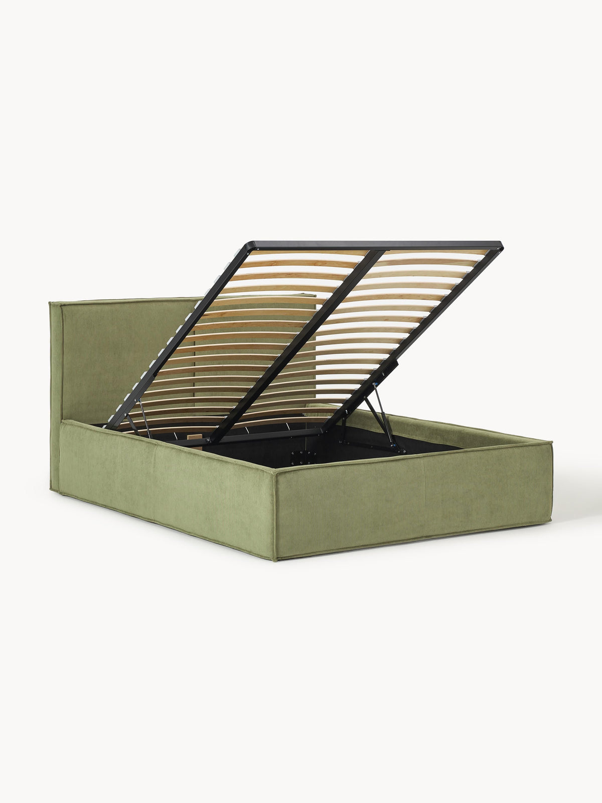 Warehamy Dream Corduroy Bed with Storage, Upholstered