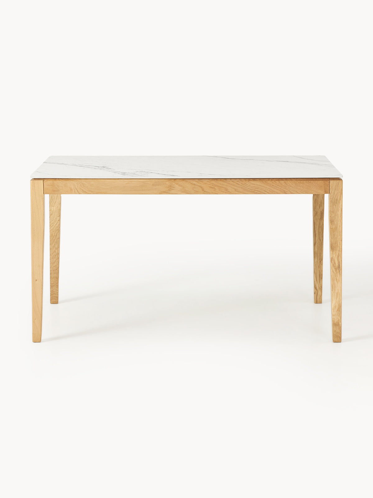 Warehamy Jackson Dining Table with Marble-Look Tabletop, Available in Various Sizes