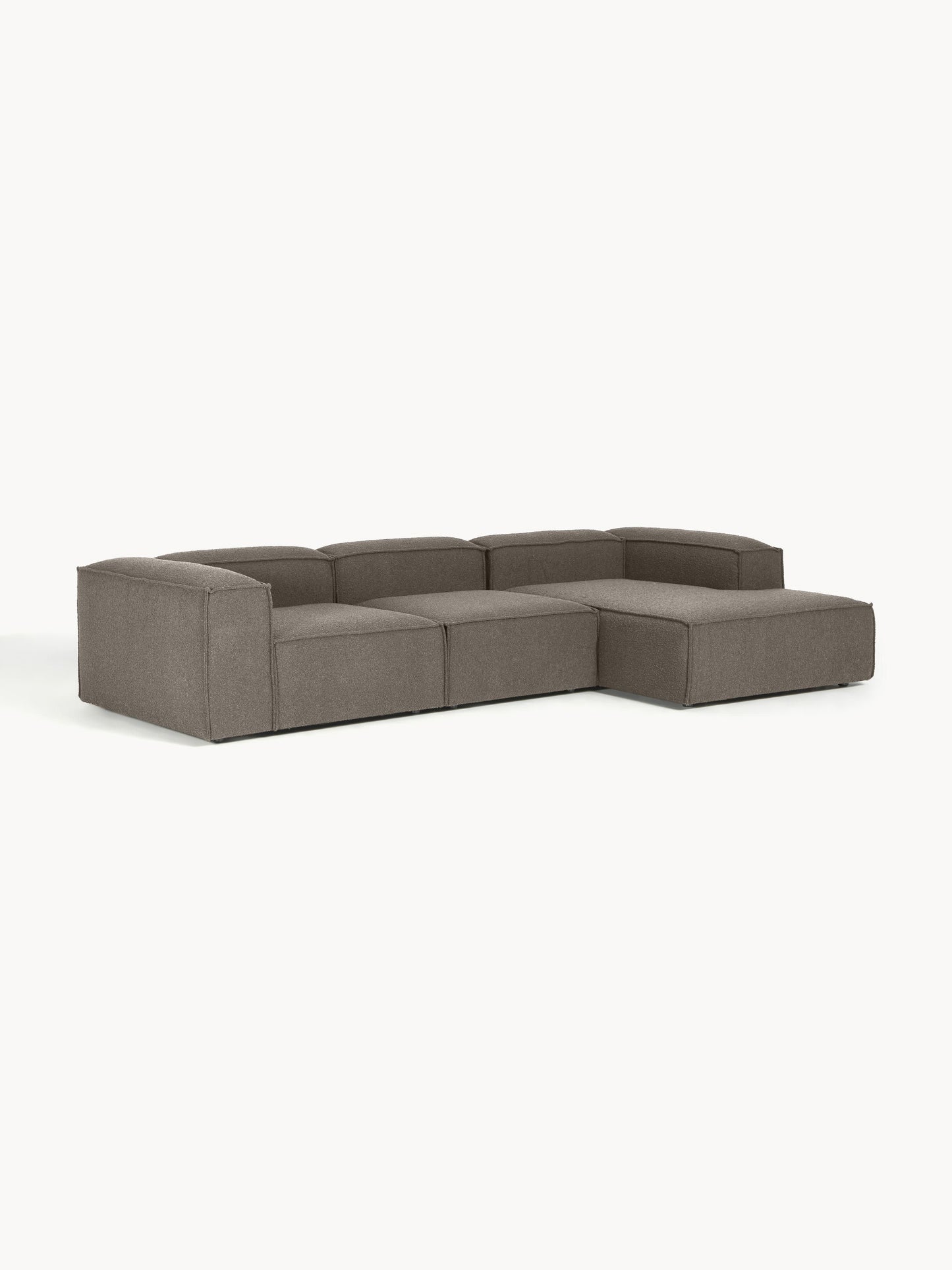 Warehamy Lennon Bouclé Corner Sofa, Modular, 4-Seater