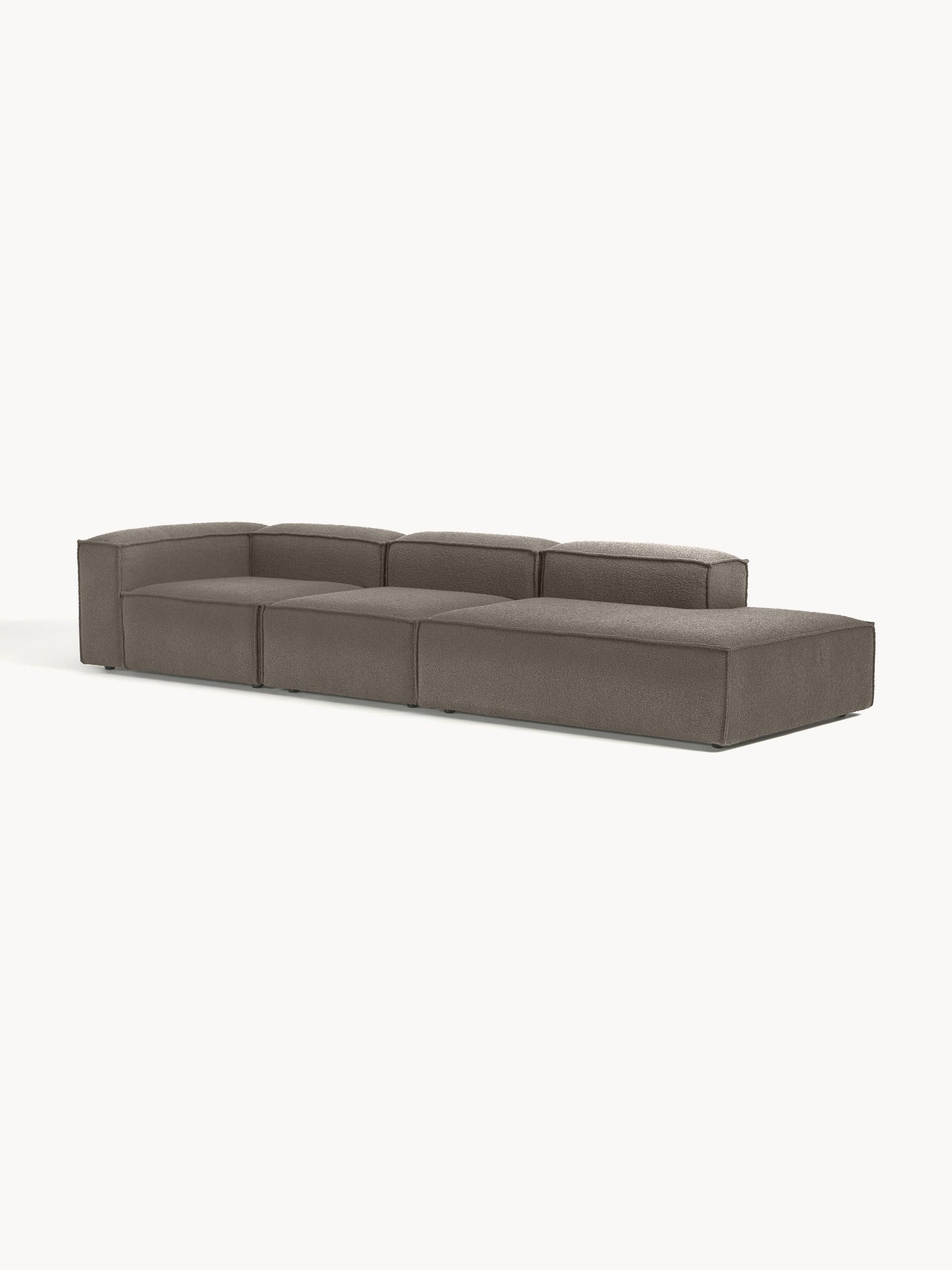Warehamy Lennon Bouclé Modular Ottoman, XL