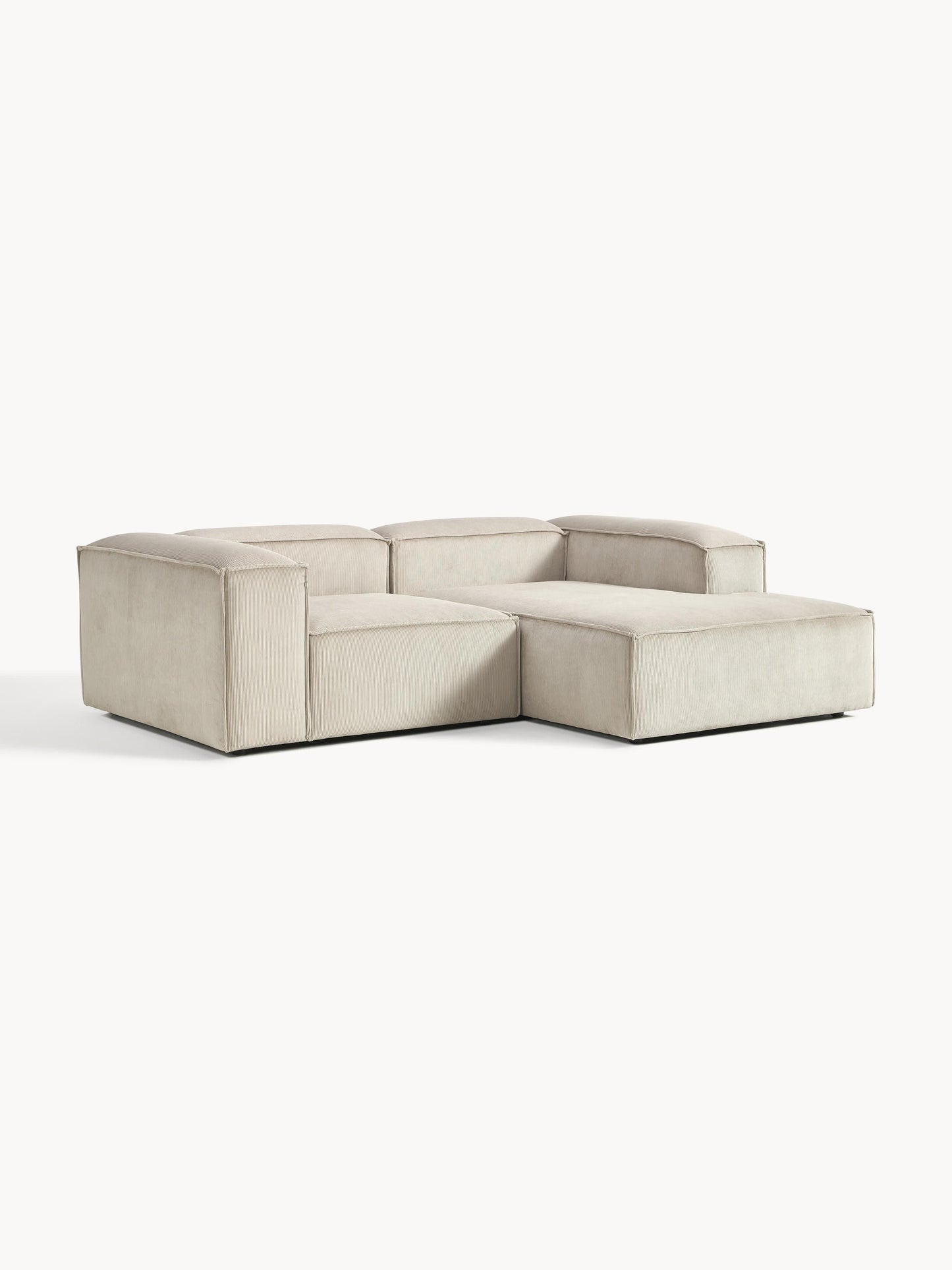 Warehamy Lennon Modular Corner Sofa, Corduroy, 2-Seater
