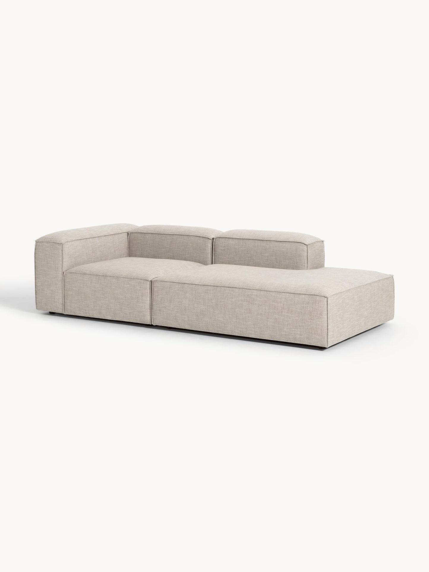 Warehamy Lennon Modular Linen Blend Ottoman
