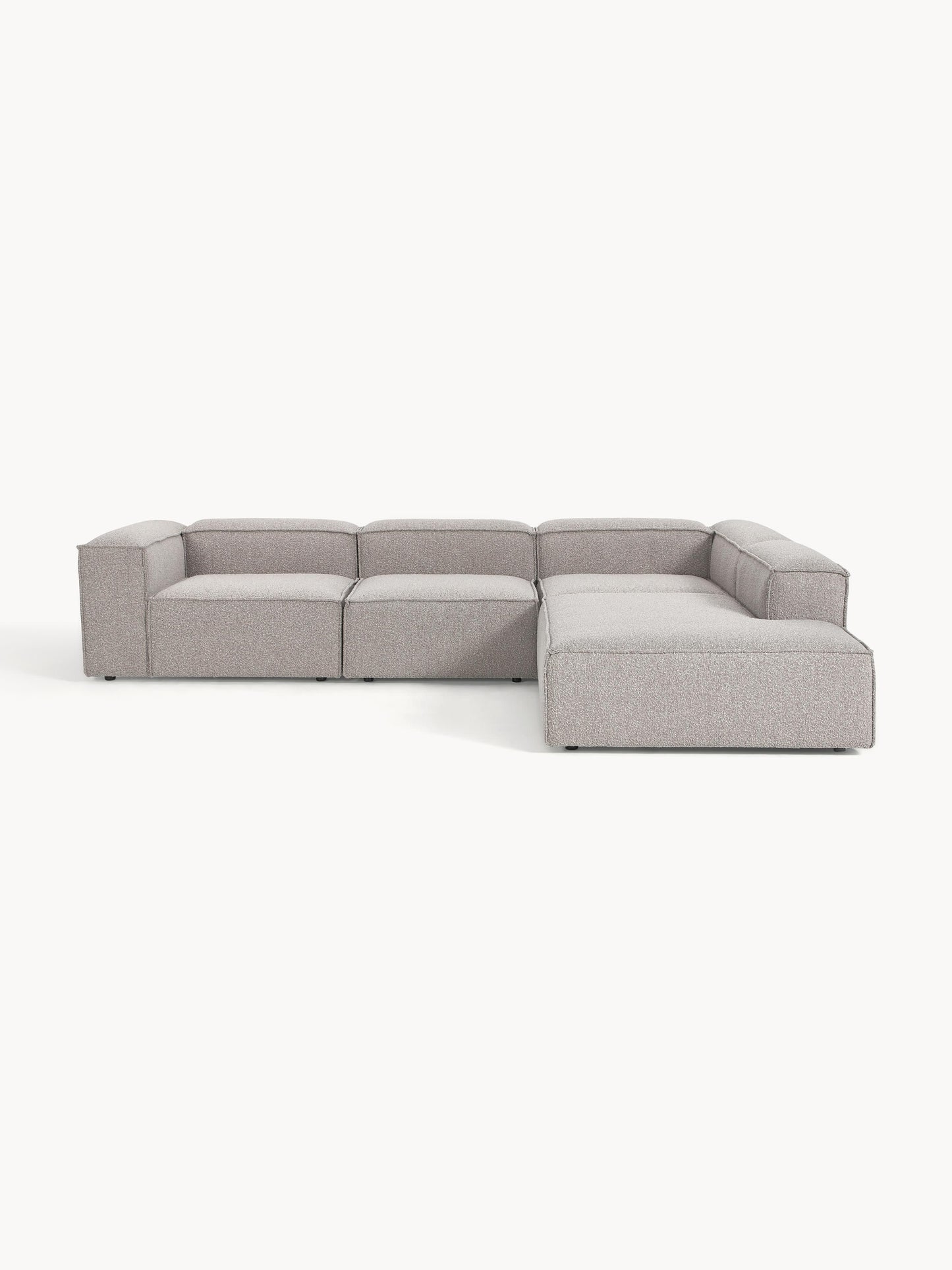 Warehamy Lennon Modular XL Corner Sofa, Bouclé, 4-Seater