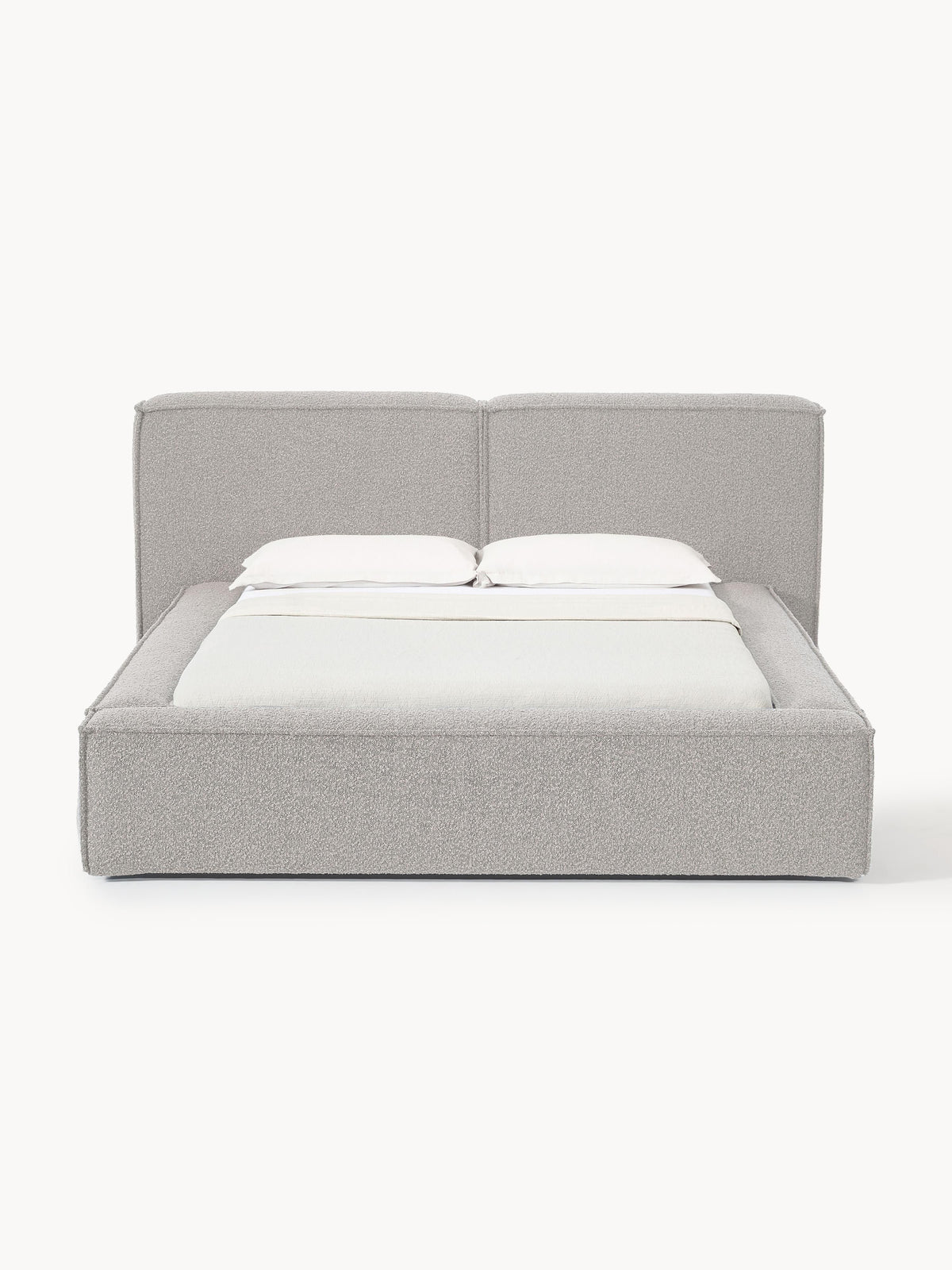 Warehamy Lennon Upholstered Bouclé Bed