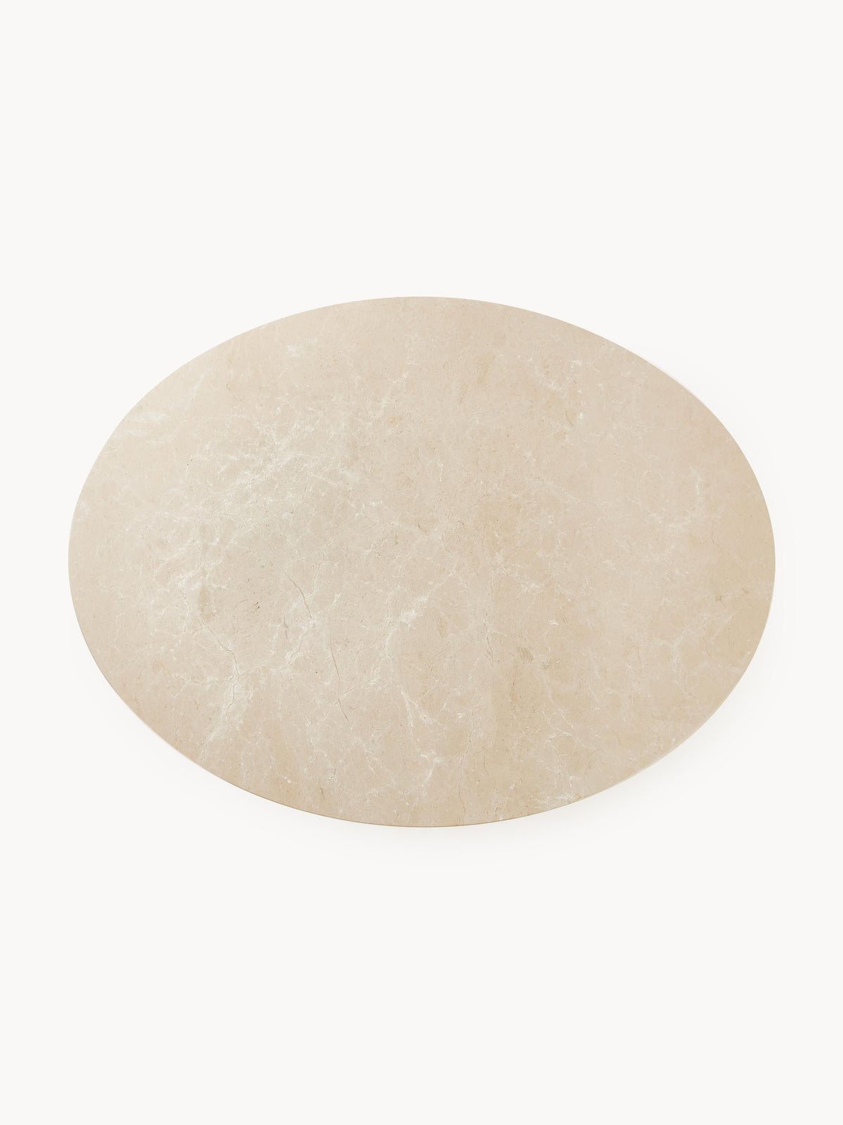 Warehamy Miley Marble Oval Dining Table, 120 x 90 cm