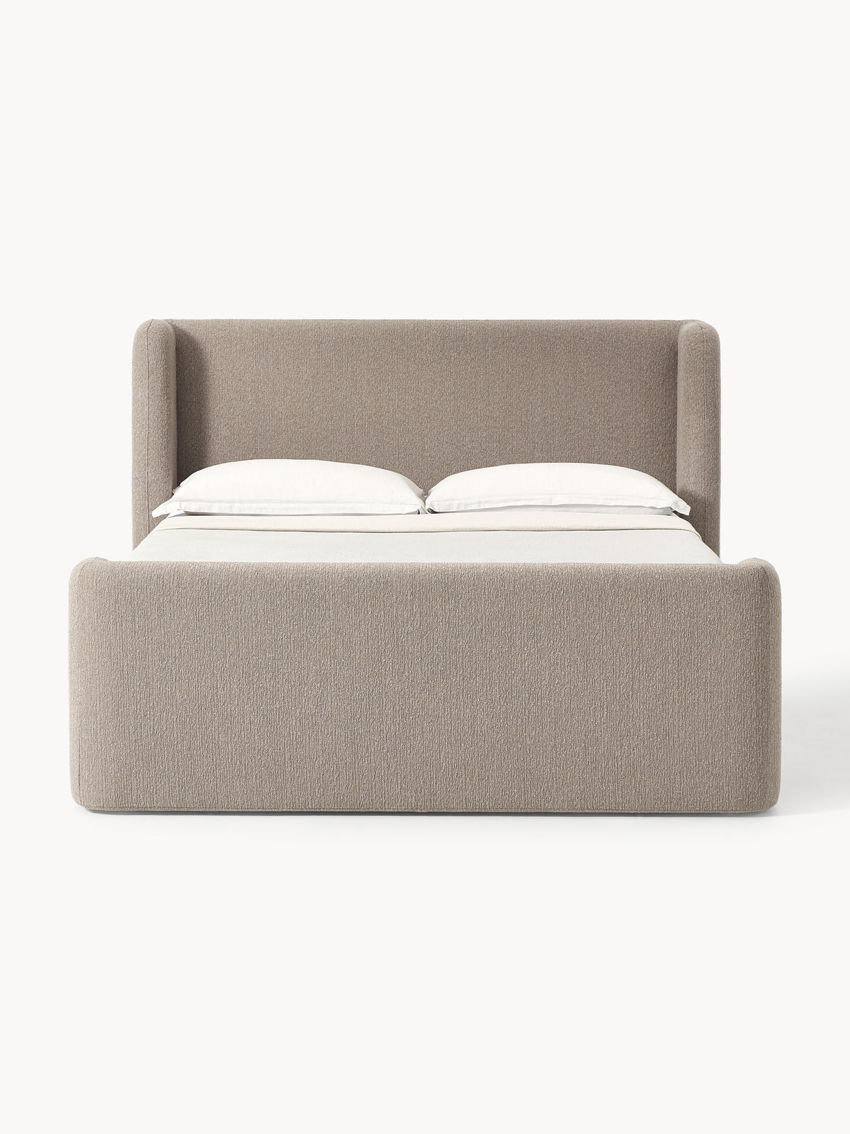 Warehamy Perla Box Spring Bouclé Bed