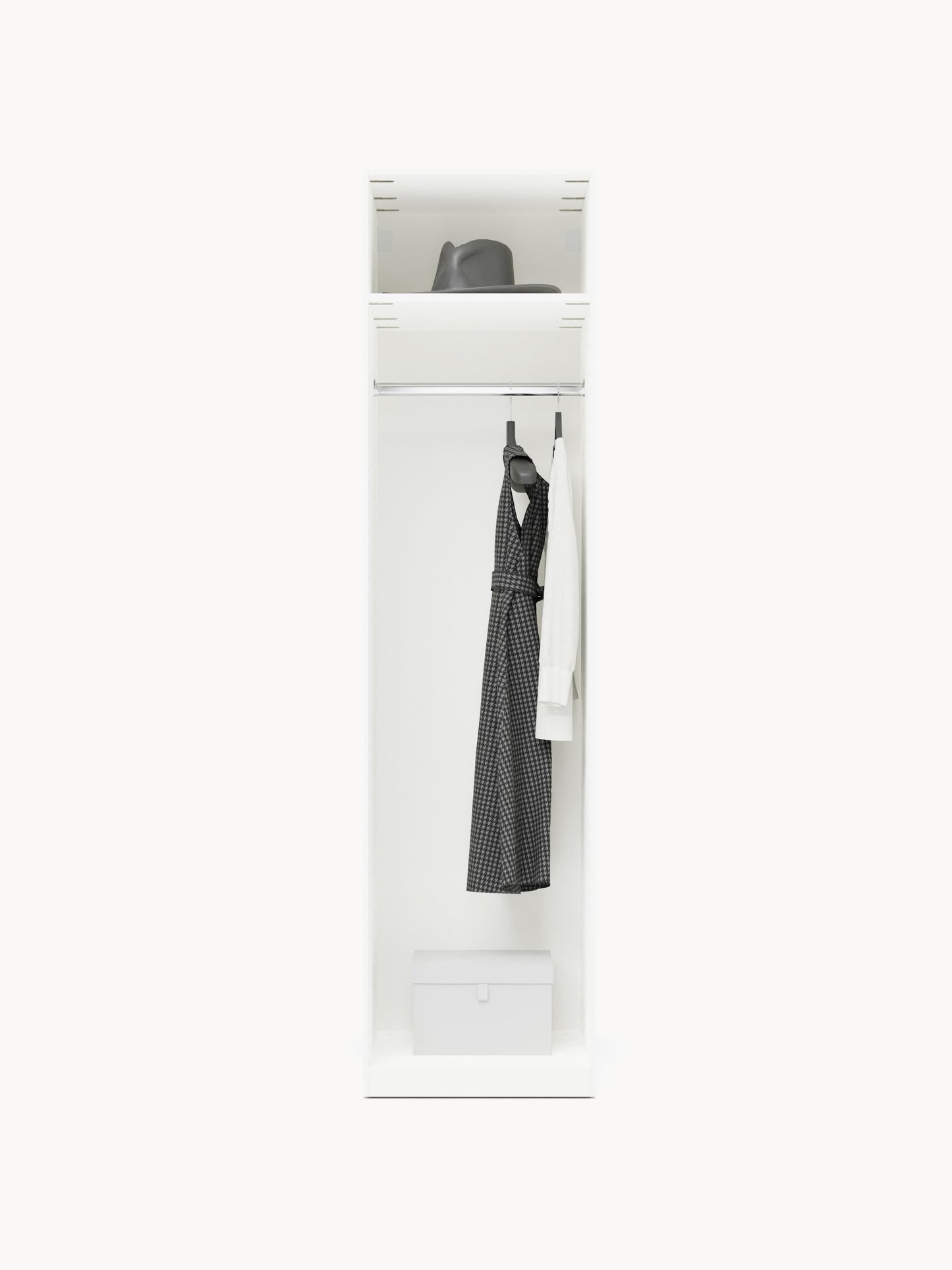 Warehamy Simone Hinged-Door Modular Wardrobe, 50 cm Wide, in Various Sizes
