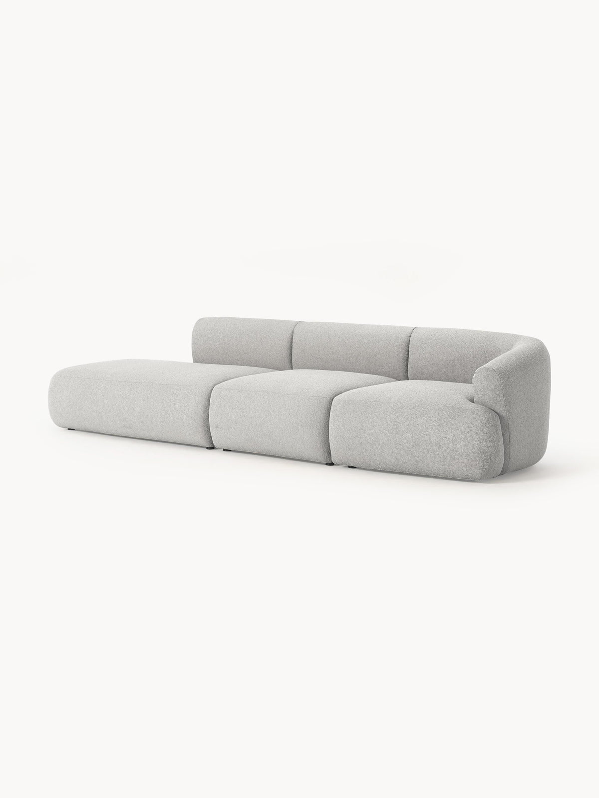 Warehamy Sofia Bouclé Modular Chaise (2-Seater)