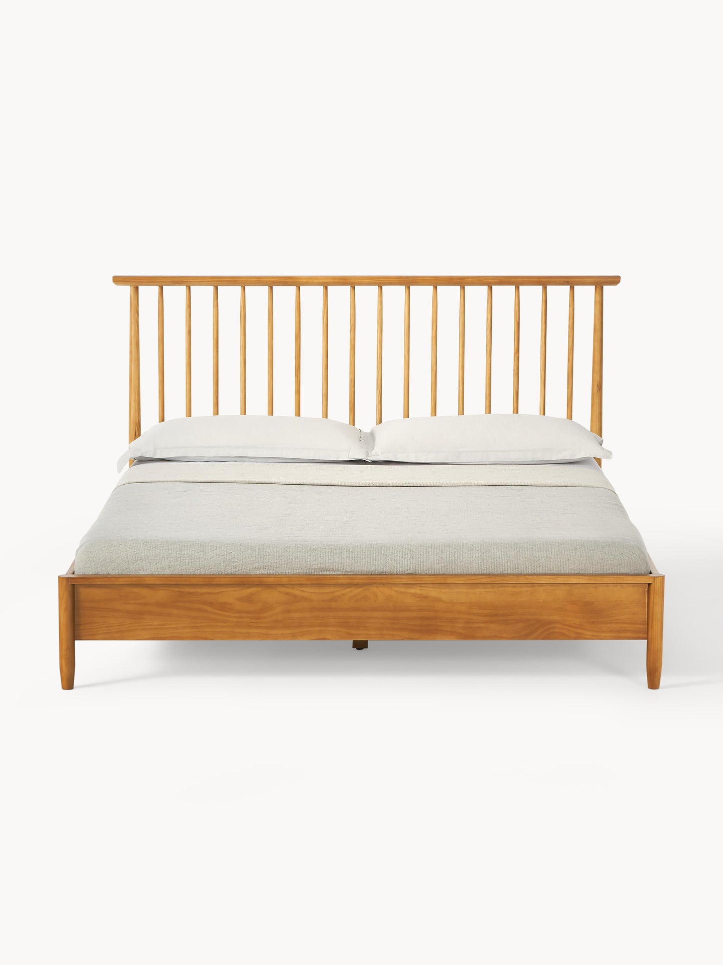 Warehamy Windsor Wooden Bed, Pine Headboard