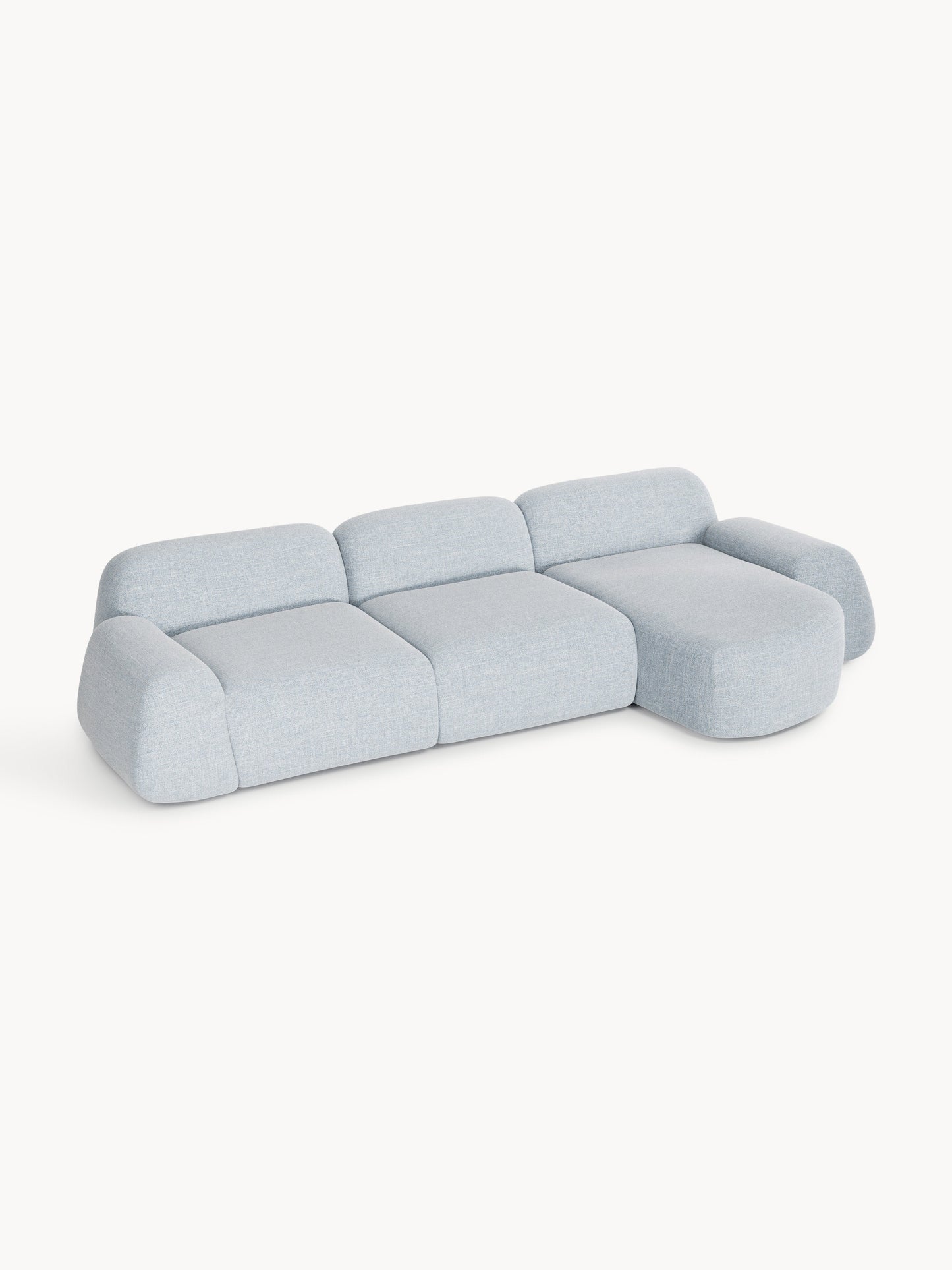 Warehamy Wolke Bouclé Modular Corner Sofa (4-Seater)