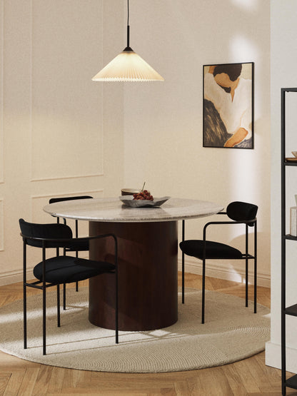 Warehamy Abby Marble Round Dining Table, Ø 120 cm