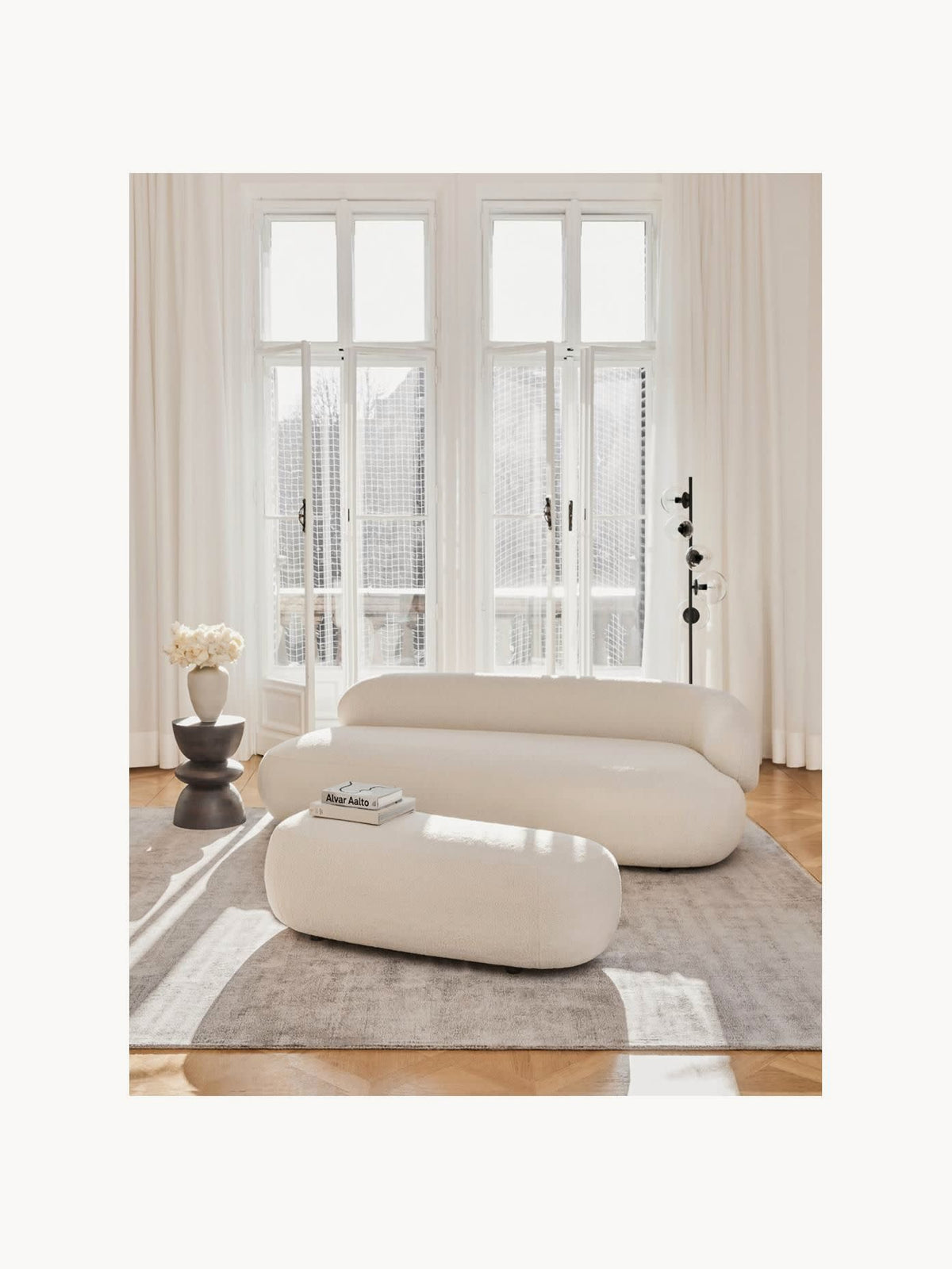 Warehamy Alba 3-Seater Teddy Sofa