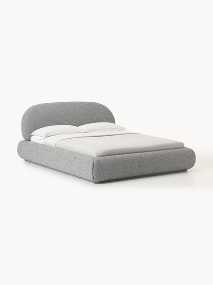 Warehamy Alba Storage Bed, Upholstered in Bouclé