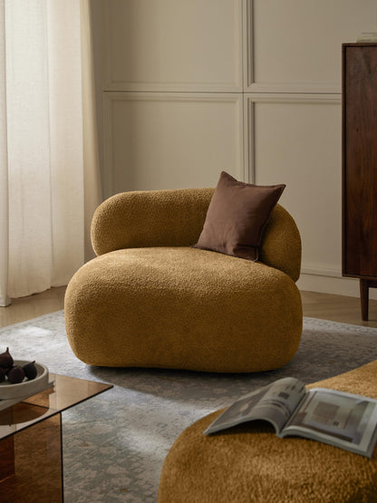 Warehamy Alba Teddy Bouclé Lounge Armchair