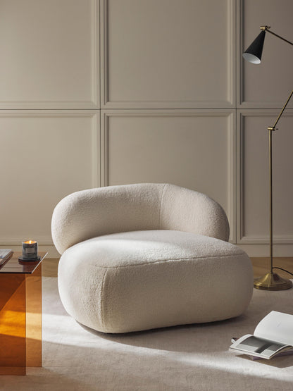 Warehamy Alba Teddy Fur Lounge Armchair