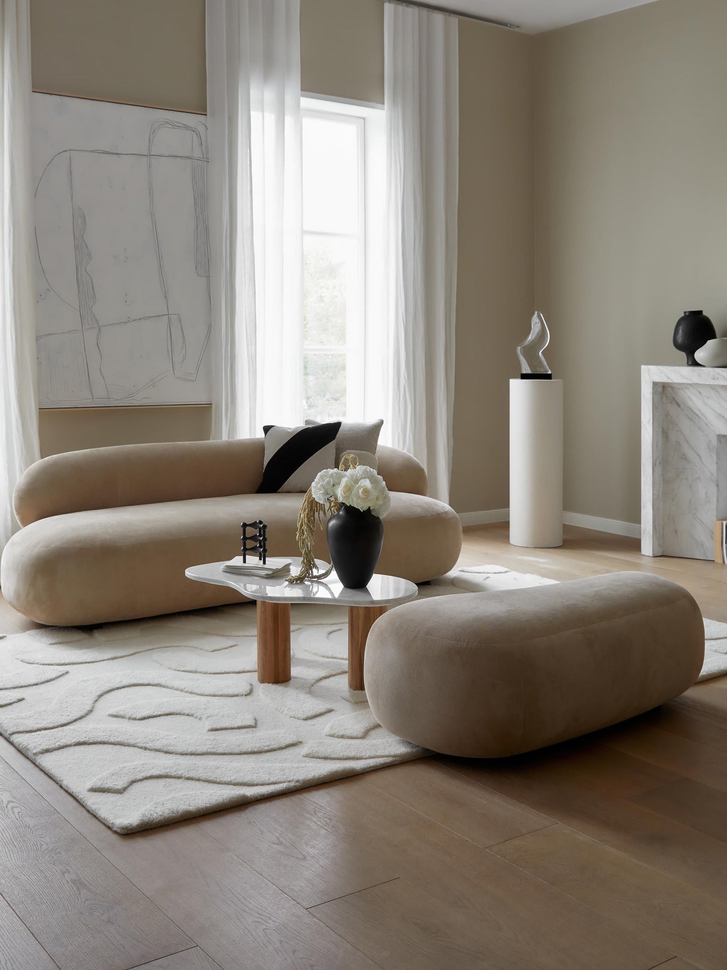 Warehamy Alba Three-Seater Sofa