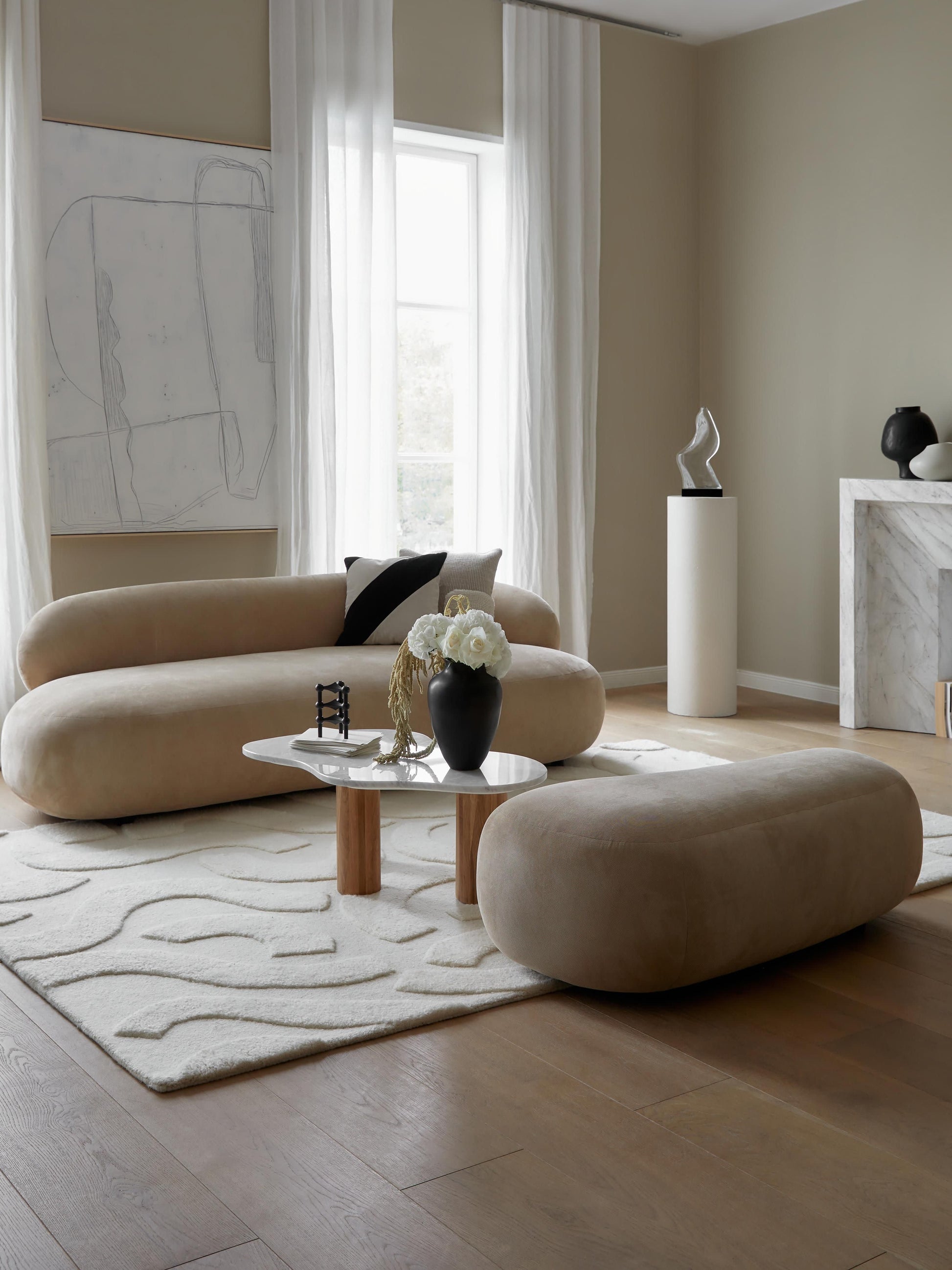 Warehamy Alba Three-Seater Sofa