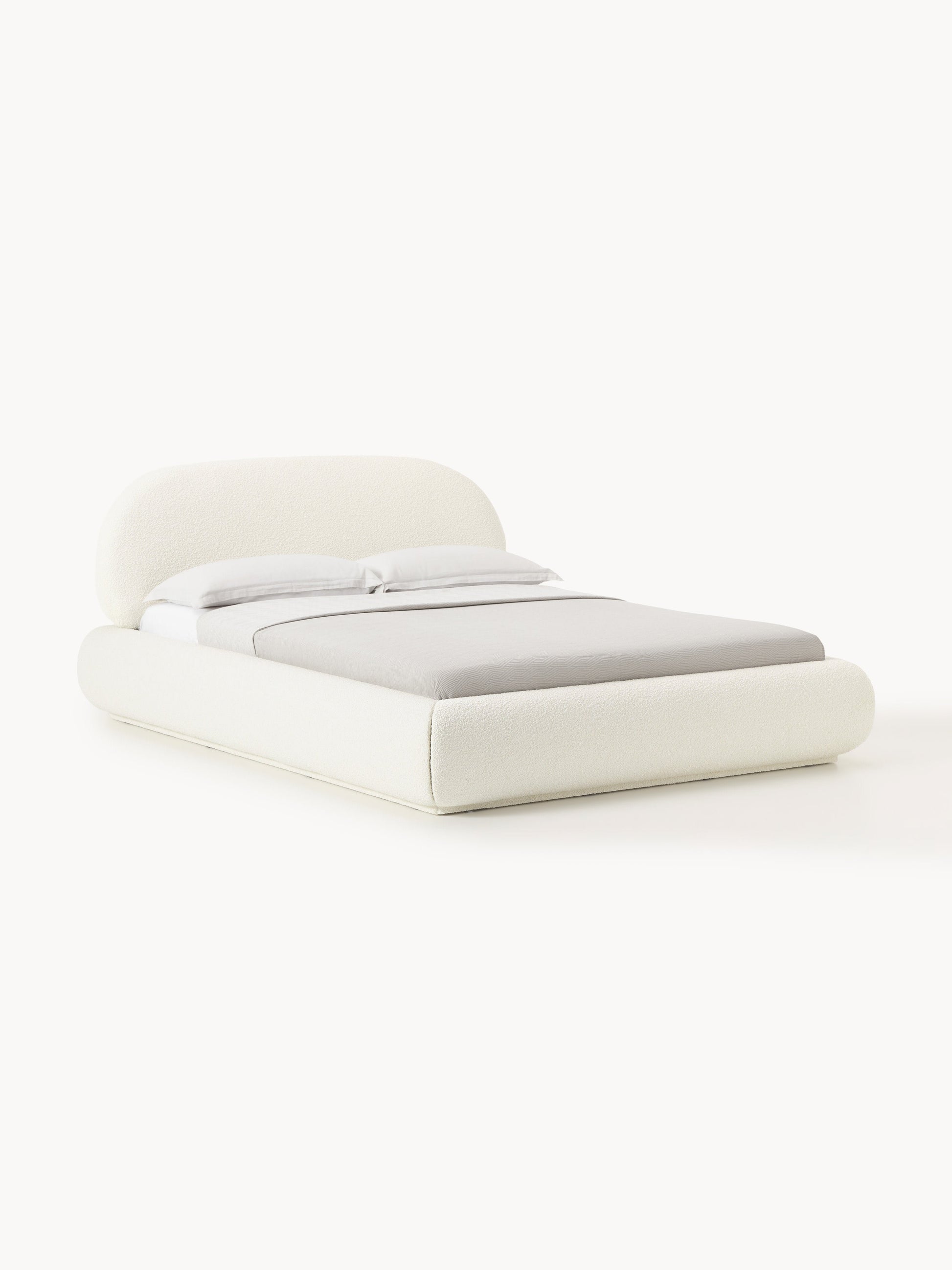 Warehamy Alba Upholstered Bouclé Bed