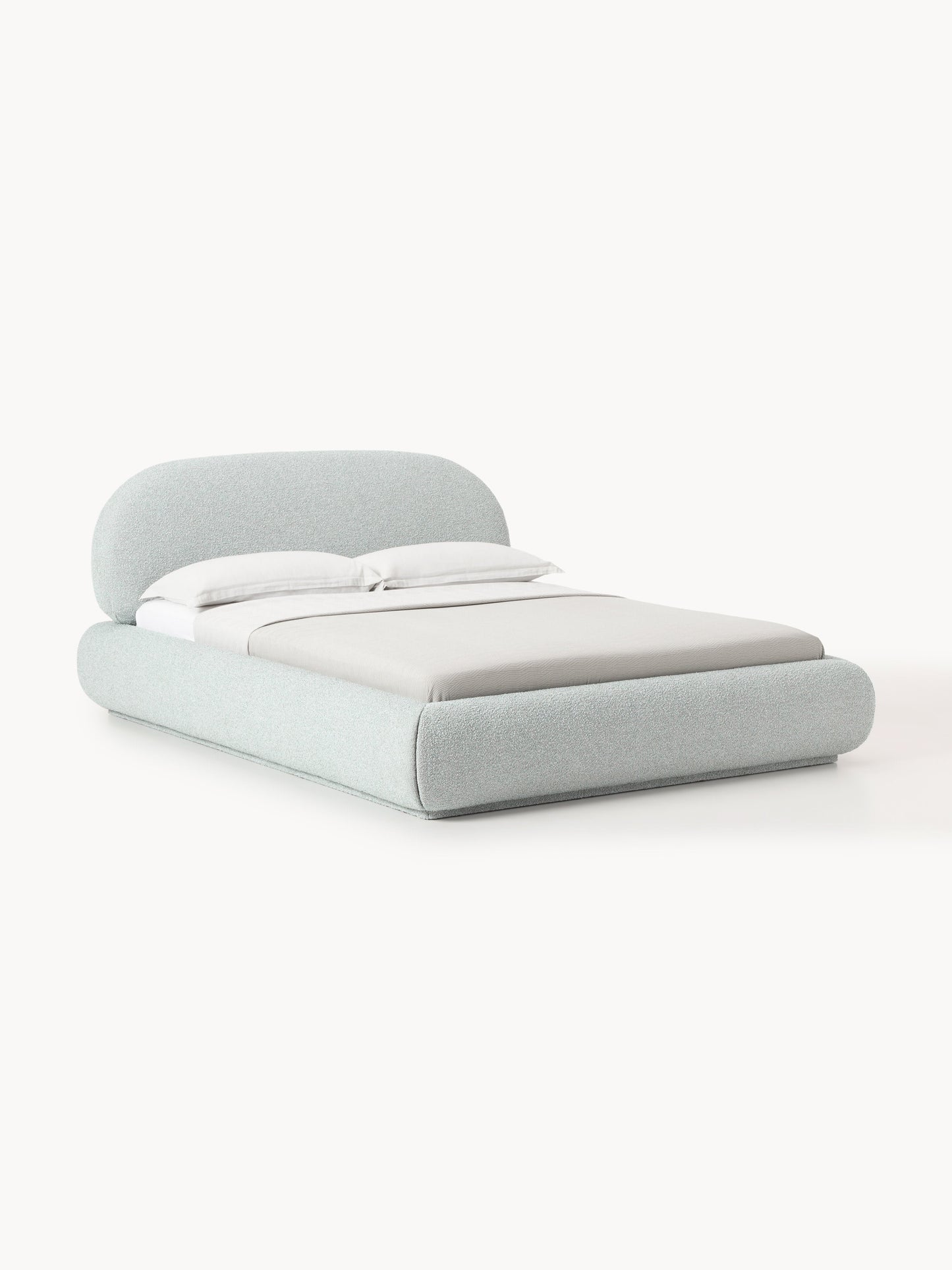 Warehamy Alba Upholstered Bouclé Bed