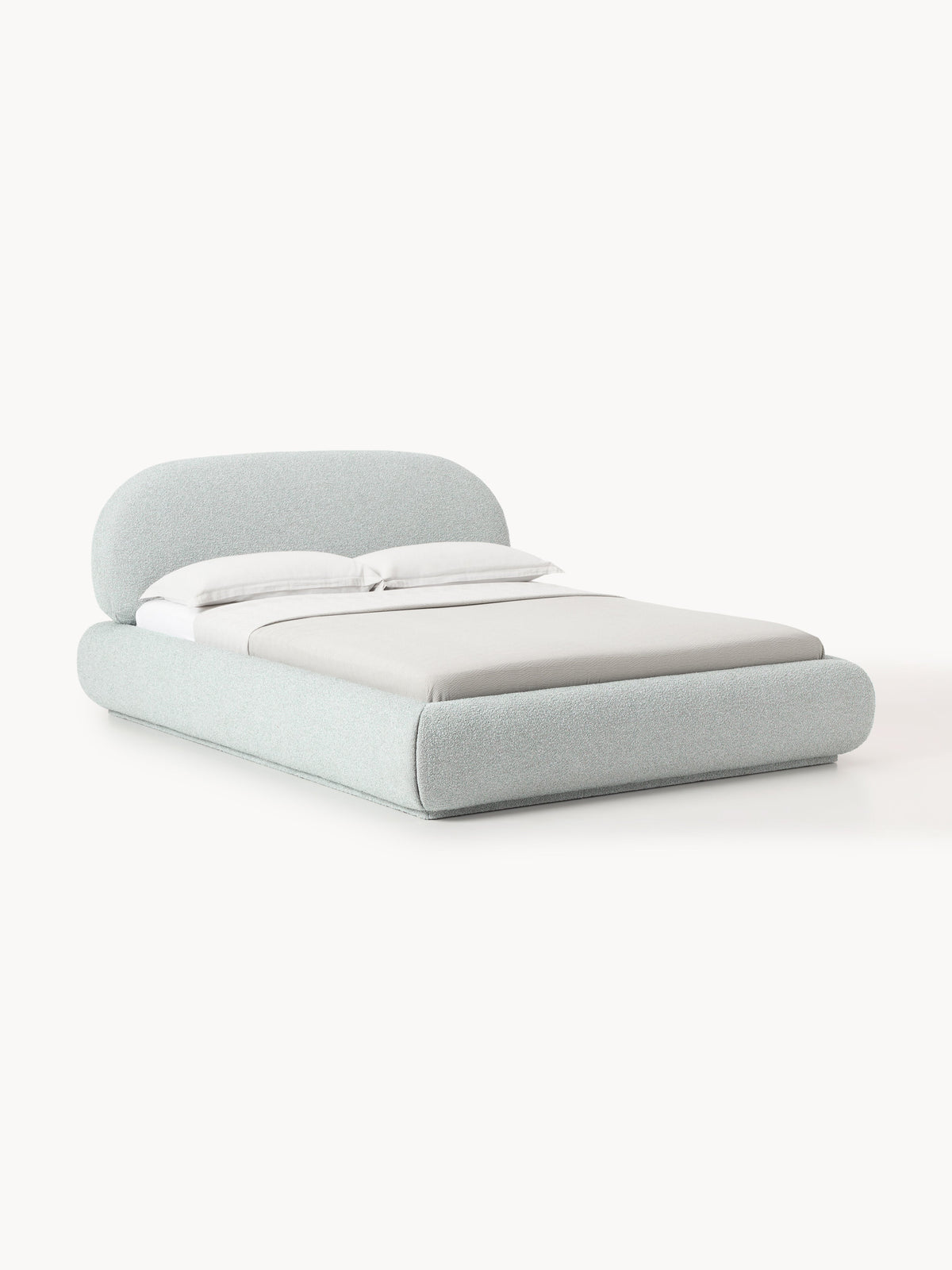 Warehamy Alba Upholstered Bouclé Bed
