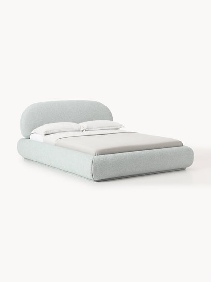 Warehamy Alba Upholstered Bouclé Bed