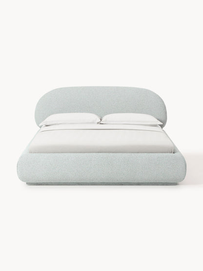Warehamy Alba Upholstered Bouclé Bed