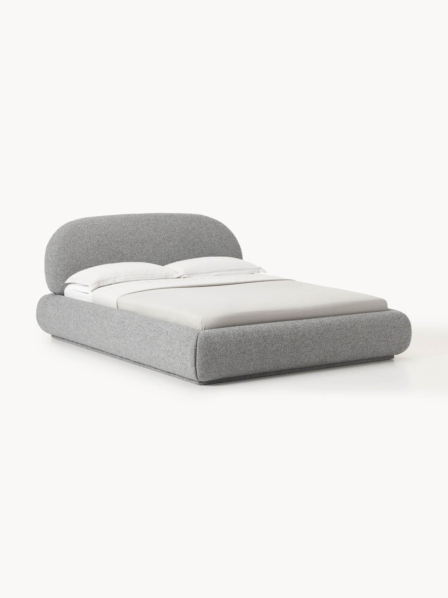 Warehamy Alba Upholstered Bouclé Bed