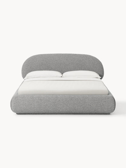 Warehamy Alba Upholstered Bouclé Bed
