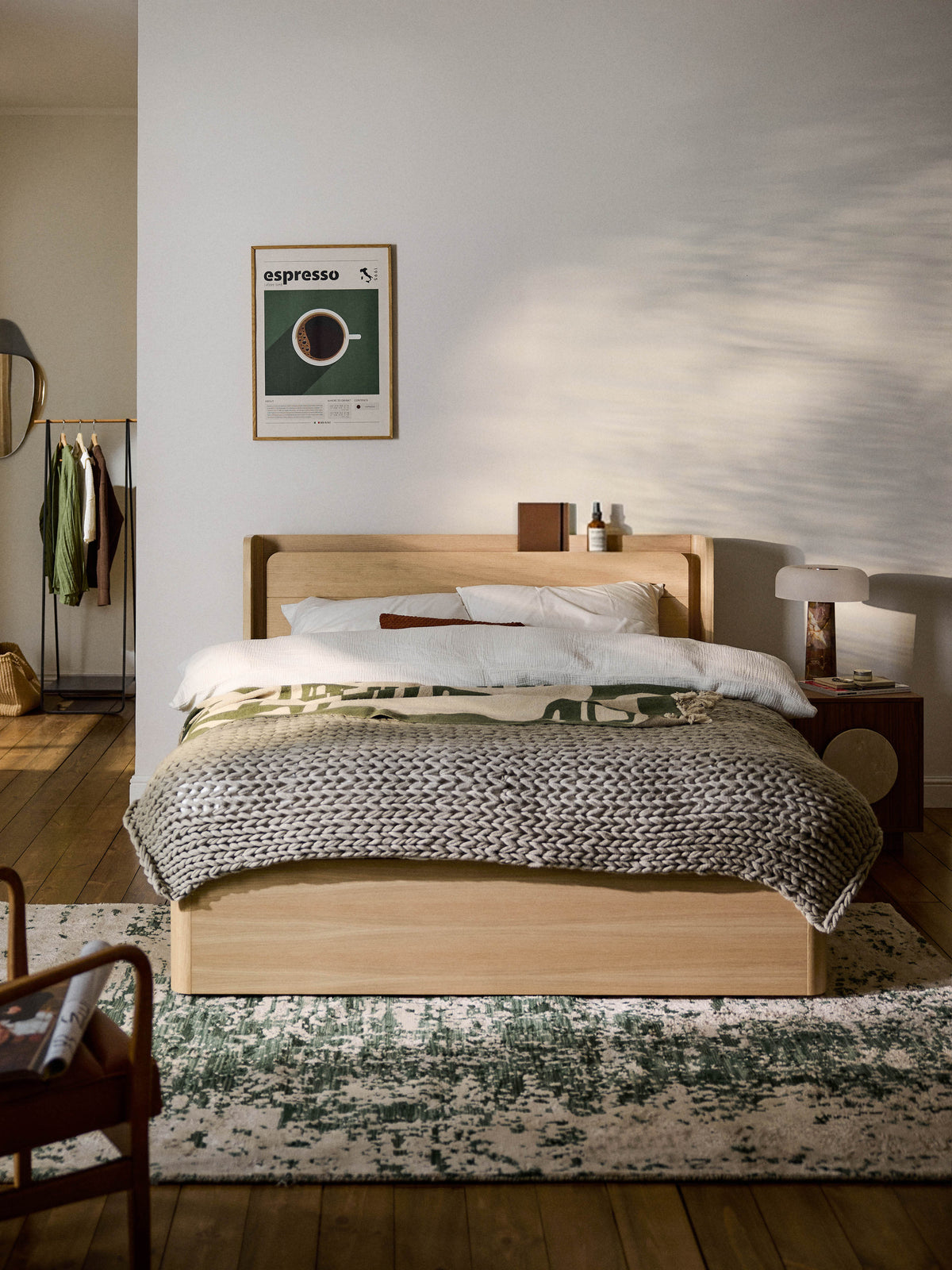 Warehamy Allow Bed with Drawers (Wooden)