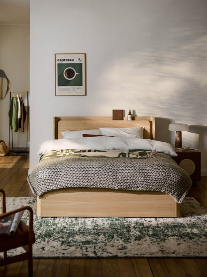 Warehamy Allow Bed with Drawers (Wooden)