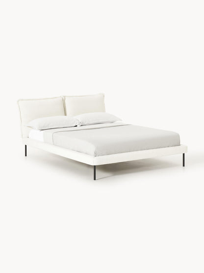 Warehamy Amelia Upholstered Teddy Bouclé Bed