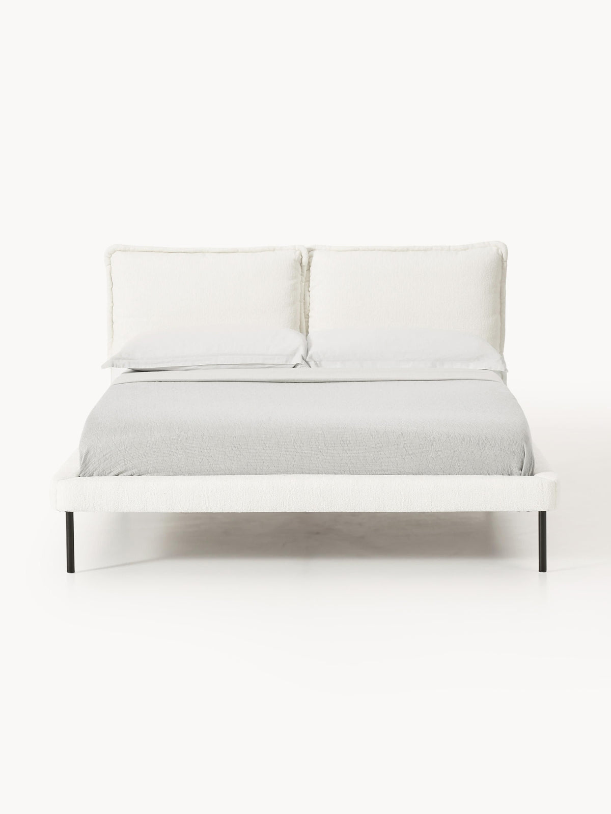 Warehamy Amelia Upholstered Teddy Bouclé Bed