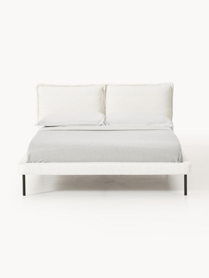 Warehamy Amelia Upholstered Teddy Bouclé Bed