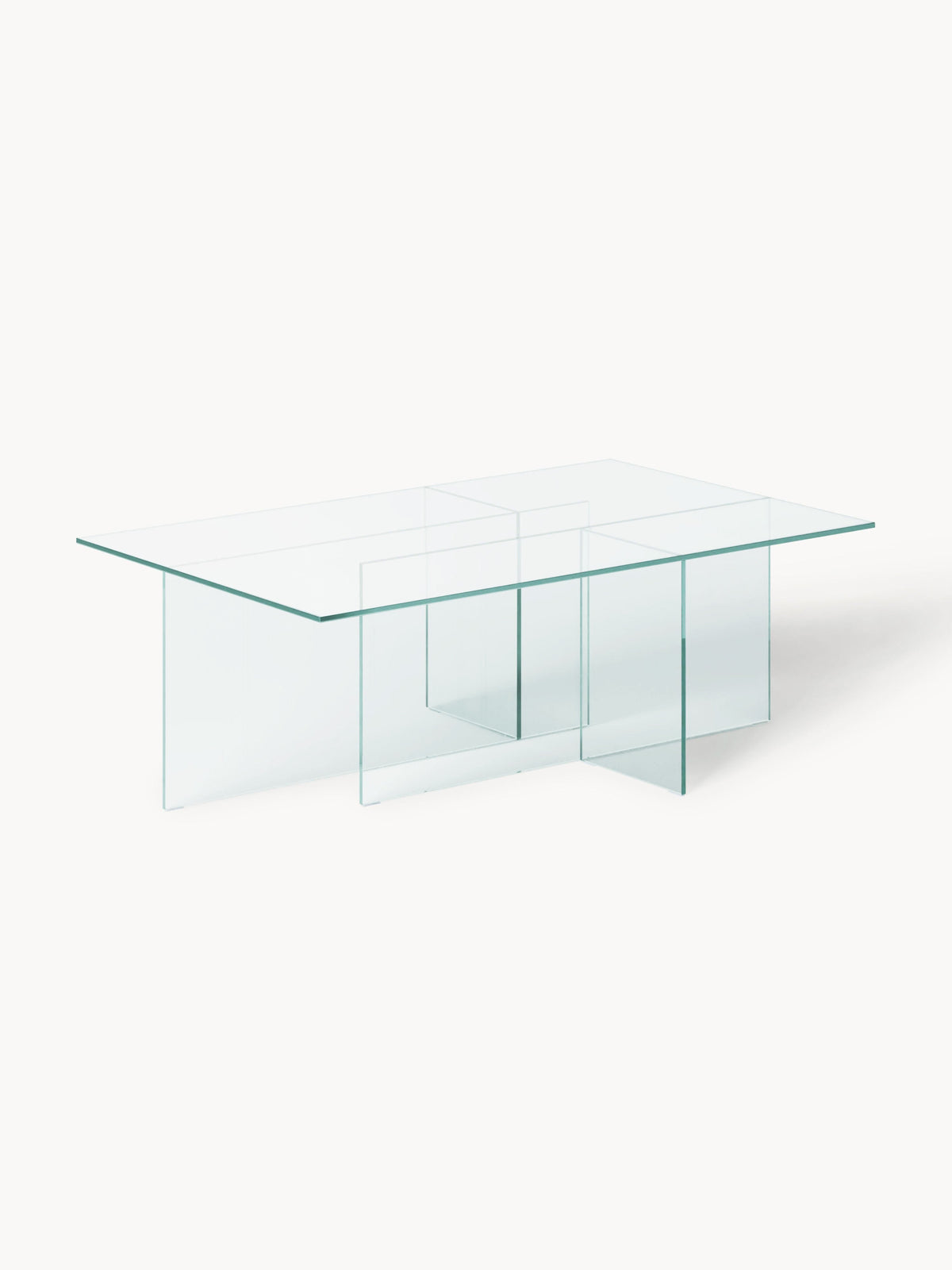 Warehamy Anouk Glass Coffee Table (W 102 cm)