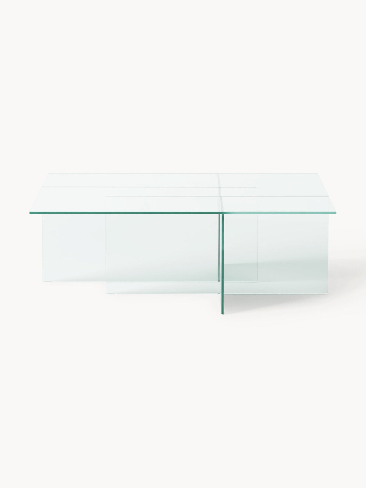 Warehamy Anouk Glass Coffee Table (W 102 cm)
