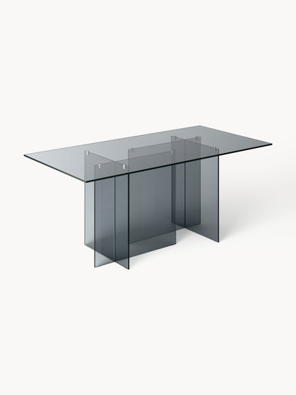 Warehamy Anouk Glass Dining Table, Size 180 x 90 cm