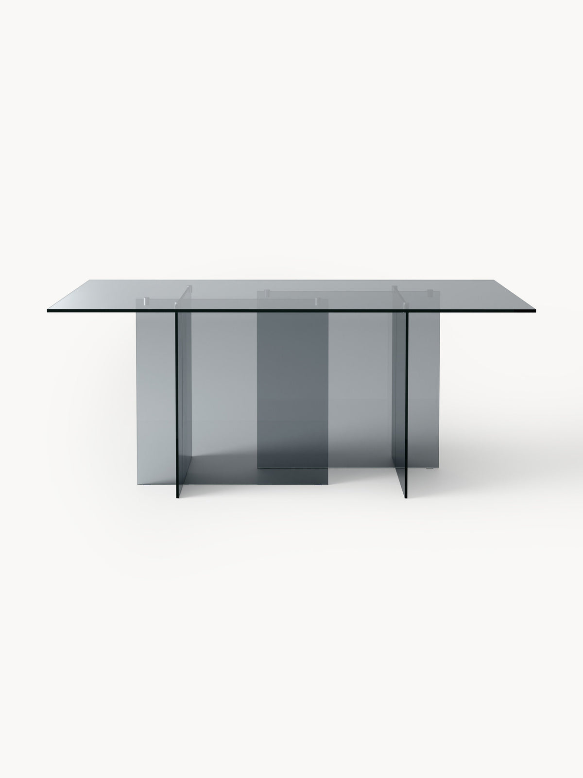 Warehamy Anouk Glass Dining Table, Size 180 x 90 cm
