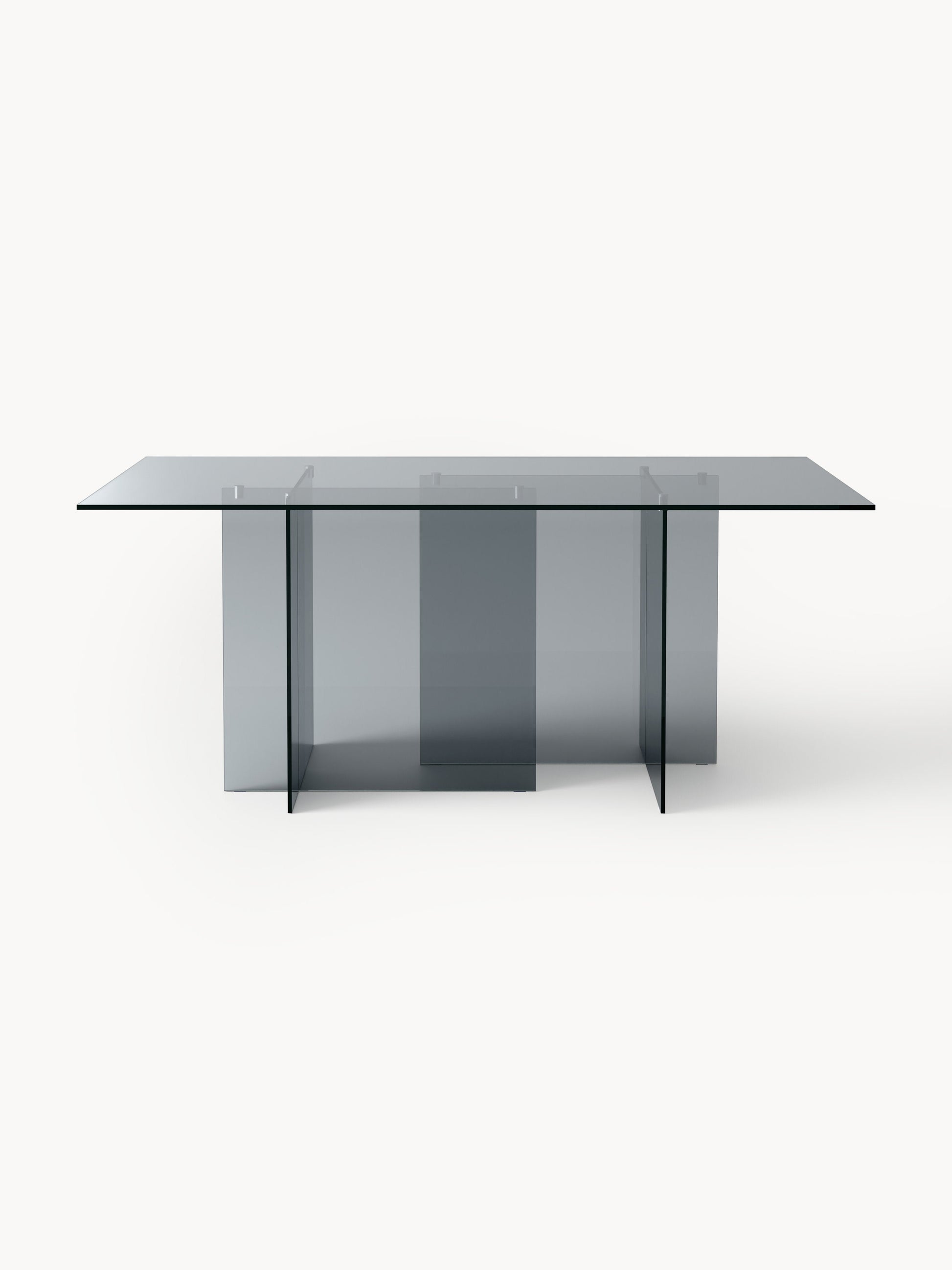 Warehamy Anouk Glass Dining Table, Size 180 x 90 cm