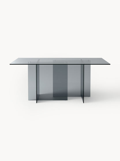 Warehamy Anouk Glass Dining Table, Size 180 x 90 cm