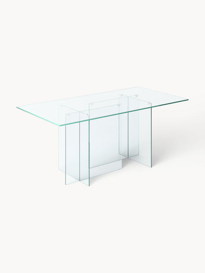Warehamy Anouk Glass Dining Table, Size 180 x 90 cm