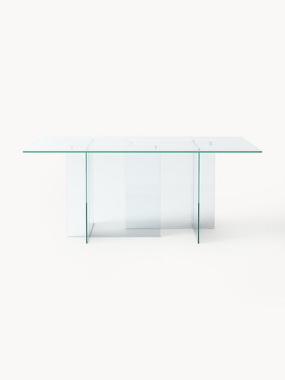 Warehamy Anouk Glass Dining Table, Size 180 x 90 cm
