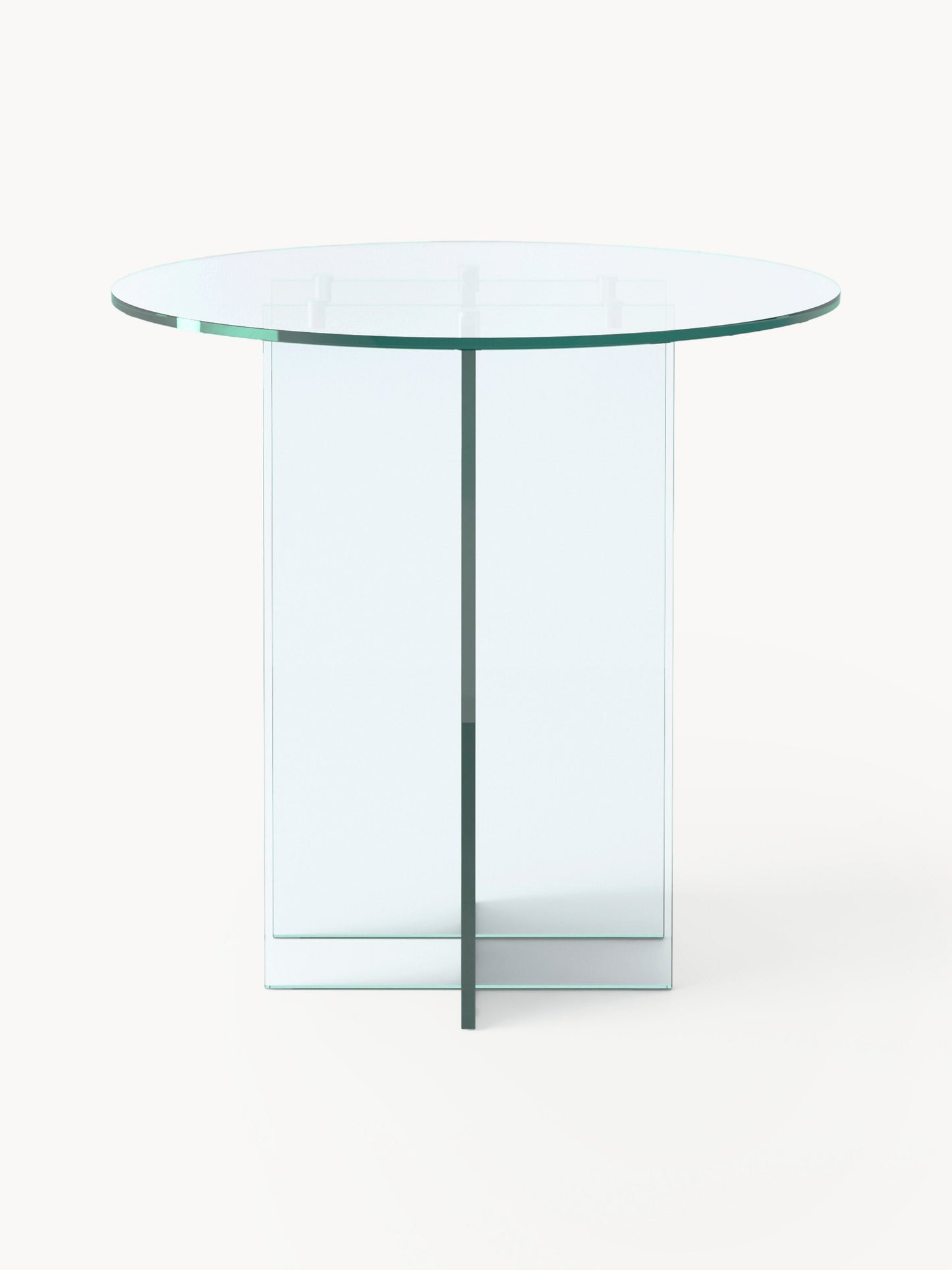 Warehamy Anouk Glass Round Dining Table, in Various Sizes