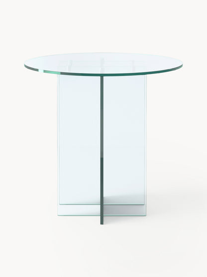 Warehamy Anouk Glass Round Dining Table, in Various Sizes